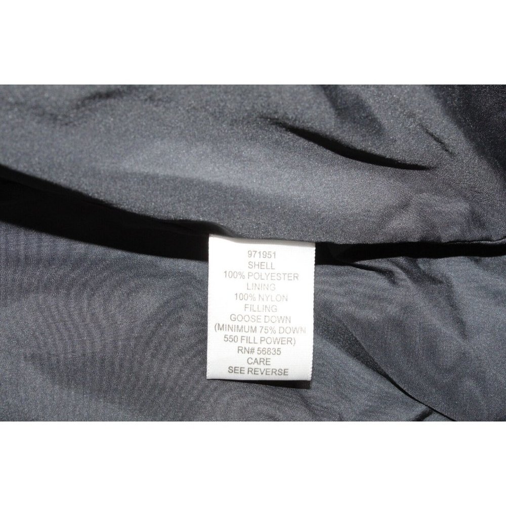 Cabela's Goose Black Full Zip Front Pockets Down Puffer Vest Size Medium - Picture 5 of 9